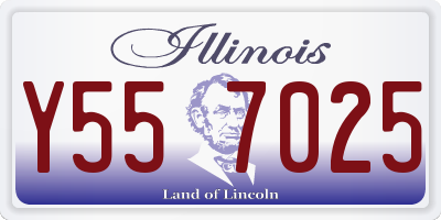 IL license plate Y557025