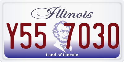 IL license plate Y557030