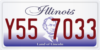 IL license plate Y557033