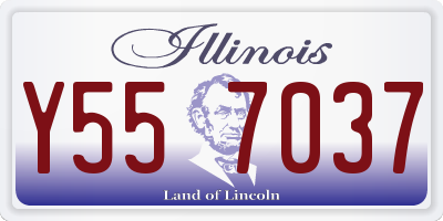 IL license plate Y557037