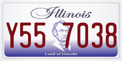 IL license plate Y557038