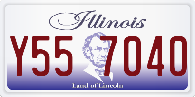 IL license plate Y557040