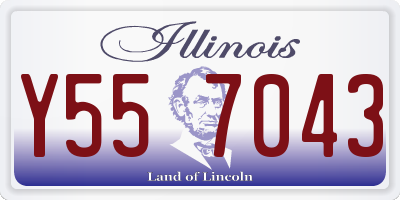 IL license plate Y557043