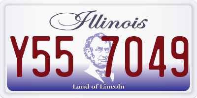 IL license plate Y557049