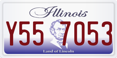 IL license plate Y557053