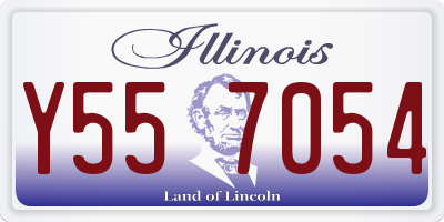 IL license plate Y557054