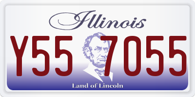 IL license plate Y557055