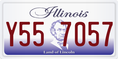 IL license plate Y557057
