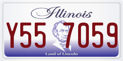 IL license plate Y557059