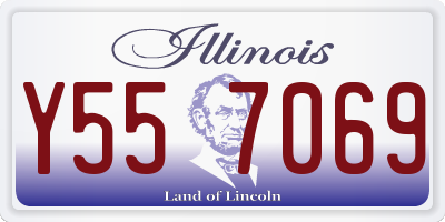 IL license plate Y557069