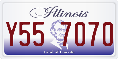 IL license plate Y557070