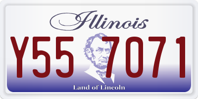 IL license plate Y557071