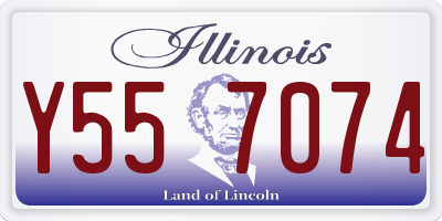 IL license plate Y557074