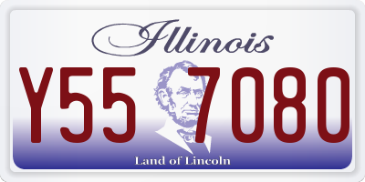 IL license plate Y557080