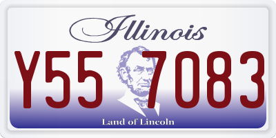 IL license plate Y557083
