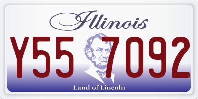 IL license plate Y557092