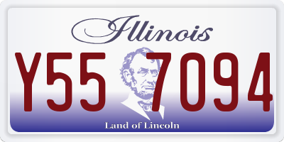 IL license plate Y557094