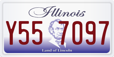 IL license plate Y557097