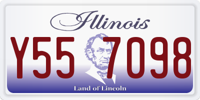 IL license plate Y557098