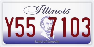 IL license plate Y557103