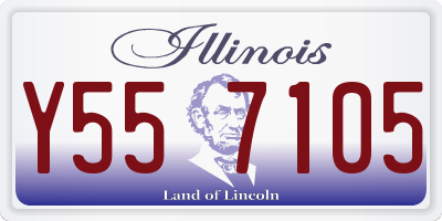 IL license plate Y557105