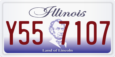 IL license plate Y557107