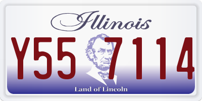 IL license plate Y557114