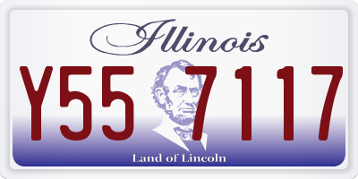 IL license plate Y557117