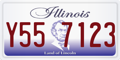 IL license plate Y557123