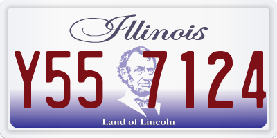 IL license plate Y557124