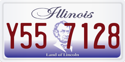 IL license plate Y557128