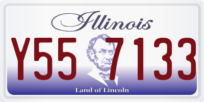 IL license plate Y557133