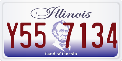 IL license plate Y557134