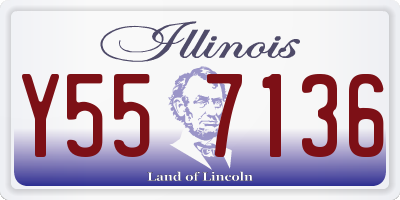 IL license plate Y557136