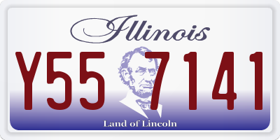 IL license plate Y557141