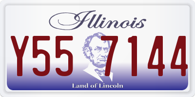 IL license plate Y557144