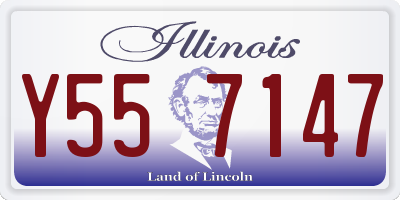 IL license plate Y557147