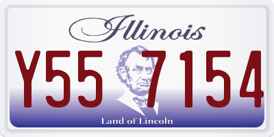 IL license plate Y557154