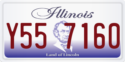 IL license plate Y557160