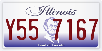 IL license plate Y557167