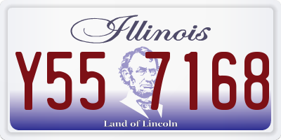 IL license plate Y557168