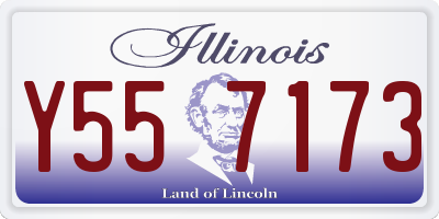 IL license plate Y557173
