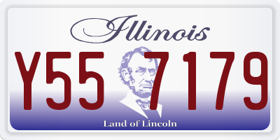 IL license plate Y557179