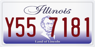 IL license plate Y557181