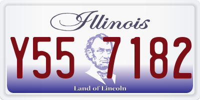 IL license plate Y557182