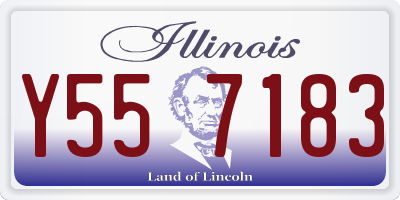 IL license plate Y557183