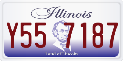 IL license plate Y557187