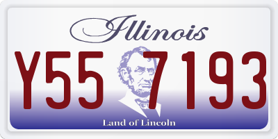 IL license plate Y557193