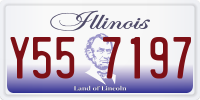 IL license plate Y557197