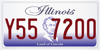 IL license plate Y557200